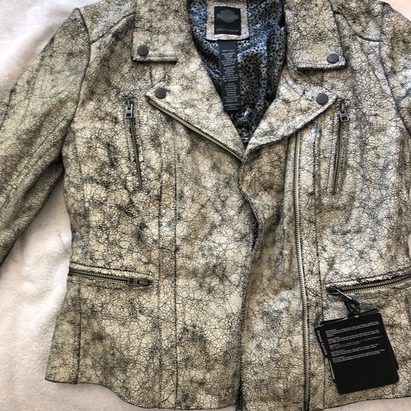 Vintage Harley Davidson Moto Jacket Goat Skin - Picture 3 of 8